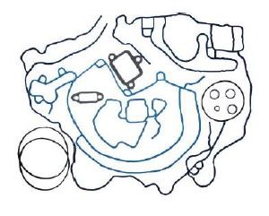 Set Garnituri Distributie PERKINS 4.212, 4.236, T4.236, 4.248, 1004.4 PERKINS U5LB1160, U5LB0317 MF 4224457M91, 4222330M91