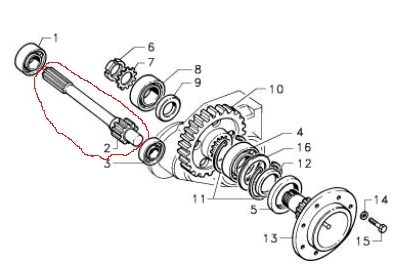 Ax Pinion Reductor GOLDONI 00018783