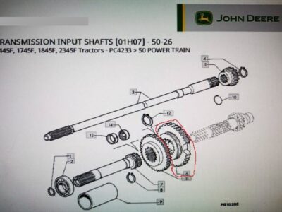 Pinion GOLDONI John Deere 00018803
