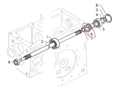 Pinion GOLDONI John Deere 00025838 00066105