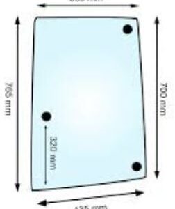 Geam lateral stanga spate John Deere L113306, L171976