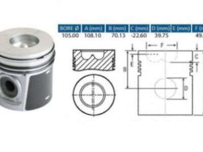 A-113164 - Piston cu Segmenti Ø 105 mm U5PR0062