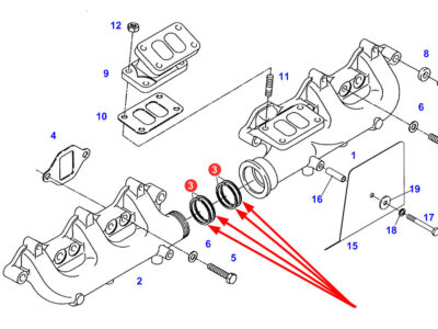 F824200100100 Segment Etansare galerie evacuare Fendt