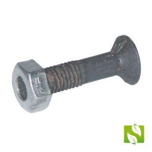 12601N - Plough Bolt + nut, 1 Nib 12x60