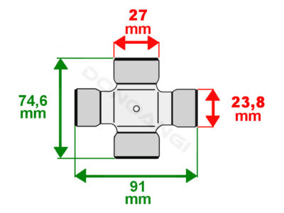 Cruce 23,8x91/27x74,6