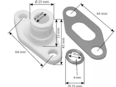 Flansa Pompa Fiat 6002-2,A61925,105285008, 74717102 14462881, 4673807, 4673810