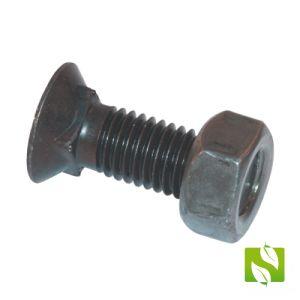 RS80625 - Square plough bolt + nut, M12x1.5x35 12.9
