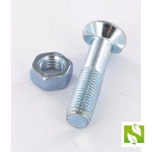 VI1205 - Plough bolt + nut, 11x50, 2 lobes