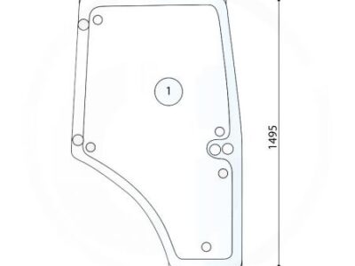 Geam usa stanga 7700073324