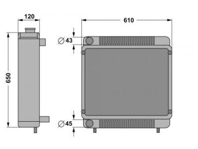 Radiator apa 0.015.0609.4