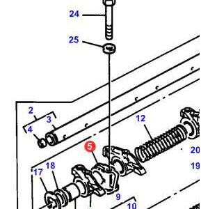 3638403m1 SUPORT CULBUTOR MASSEY FERGUSON 3638403M1, 37521333, 37521334, 3818X61, 3818X901, 3737958, 37521331, 37521332, 9224450013, 9231070160, 9234580124, B48728