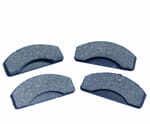 3910279M91 SET PLACUTE FRANA (X4) MASSEY FERGUSON 1804693M92, 3910279M91, 0412-00100