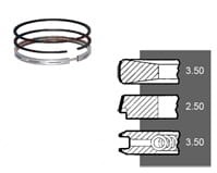 4222136M91 SEGMENTI MOTOR MASSEY FERGUSON 4181A033, 4222136M91, 02-201504, 02201504, 6670887, 923861.0015, 9238610015, S43267 STD