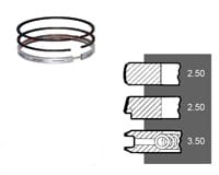 4222950M91 SEGMENTI MOTOR LANDINI 4222950M91, 4181A045 +0.50