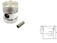 734460M91 PISTON MOTOR MASSEY FERGUSON 734460M91, 81512, 81566, 92506, HCM81512, S40403, 031354322, 122666, 31354322, 59155, 630079, 71011818, VPB2020, 33-29, 33-5