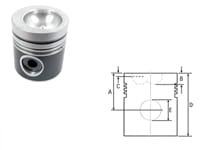745379M91 PISTON MOTOR MASSEY FERGUSON 745379M91, 02100257, 68391, 68803