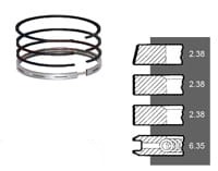 745758M91 Set segmenti Claas, Landini, Massey Ferguson 101.05 mm 30/34-13, 1007664, 270490, 272992, 3931644M91, 40145, 41158038, 4181A009, 4181A9, 737433M91, 740535M91, 740536M91, 745758M91, 747041M91, 747041Z91, 85744, 86734, 86752, 86757, 86778, 86780, 92473, PER4181A009