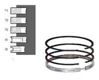 745902M91 SEGMENTI MOTOR MASSEY FERGUSON 745902M91, 82154, 41158085, 34-16