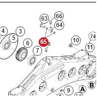 552514 Manitou Podkładka