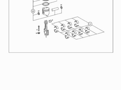 A0020300424 Set segmeti piston standard Mercedes-Benz (original)