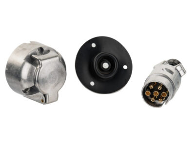 Priză cu cârlig cu capac + fișă metalică 7 Pin Trailer